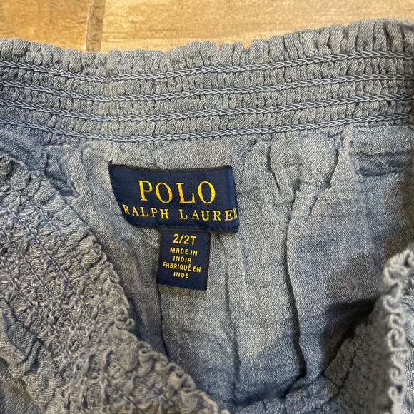 Polo Ralph Lauren Cropped Wide Leg Linen Pants - Picture 2 of 2